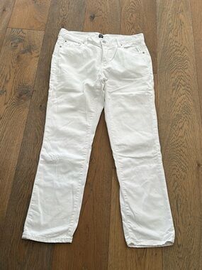 GAP White Denim Best Girlfriend Jeans